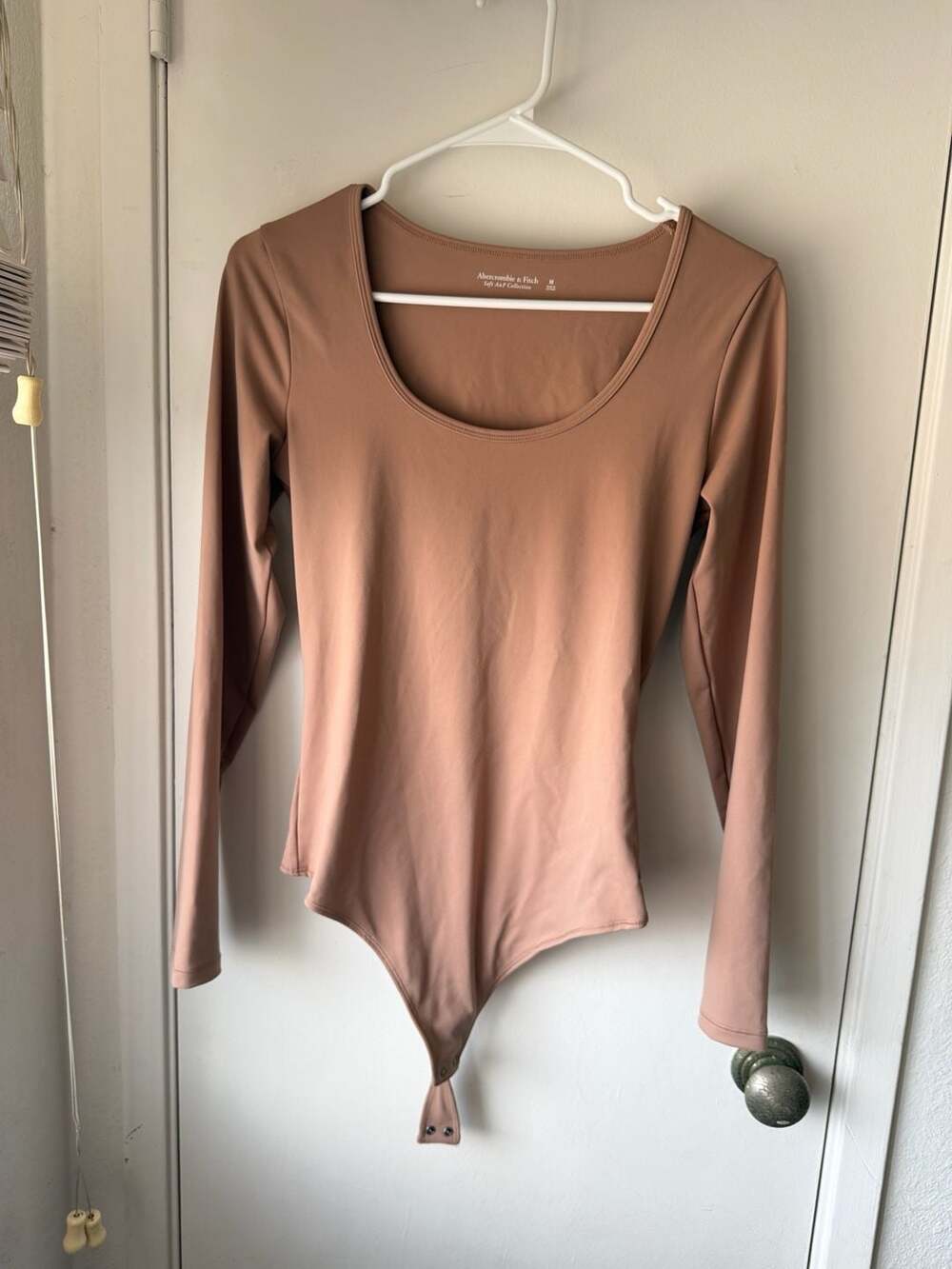 Abercrombie & Fitch Soft A&F Collection Long Sleeve Scoop Neck Bodysuit